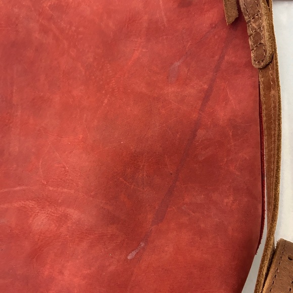 Able Red Leather Crossbody Bag - Picture 2 of 5